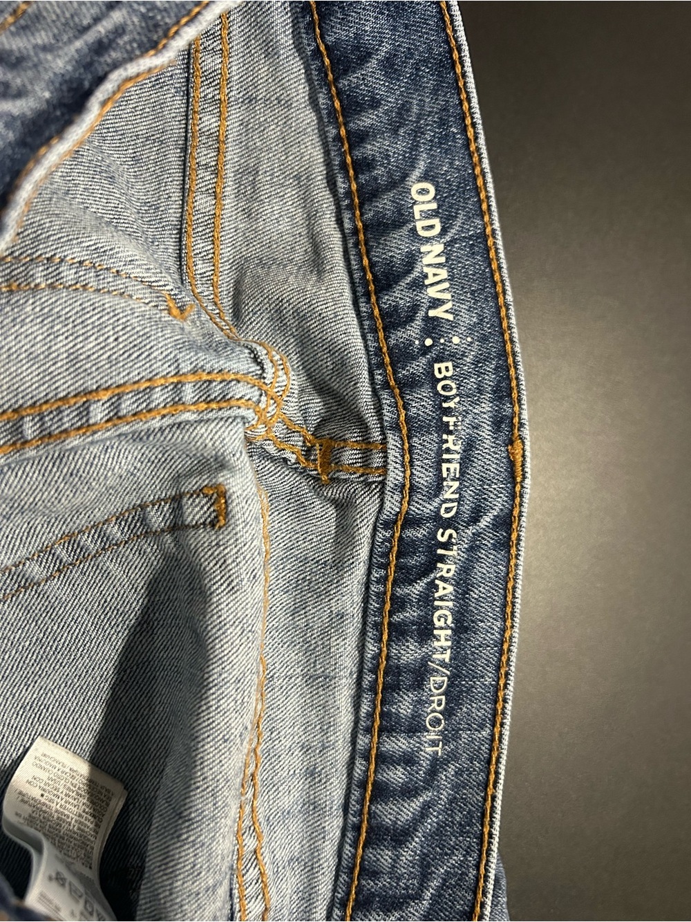 Old Navy Women's Distressed Skinny Jeans - Blue - Picture 3 of 4
